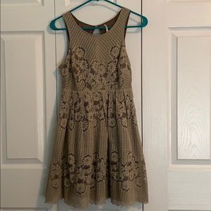 Free People Lace Dress with Back Cutout
